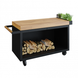 Mise en Place Table Black 135 PRO Bois de Teck